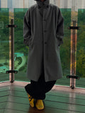 Wool Balmacan Maxi Coat