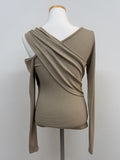 Athens Ribbed Slit T-shirt