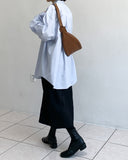 Twist Wrap Long Skirt