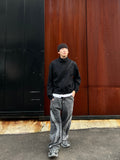 Double Line Zipper Blouson