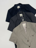 Florence 3-Button Over Fit Half Jacket