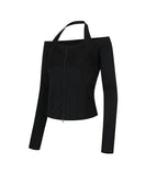 Off-Shoulder Halter Jacket