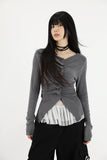 Louis wrinkle pintuck cardigan