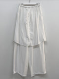 Wrinkle Wrap Layered Banding Pants