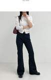 049 Semi Bootcut Cotton Pants