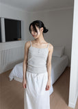 BUTTON LAYERED SLEEVELESS