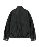 Metal Denim Bomber Jacket