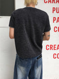 Bind Stitch Muscle-Fit Short Sleeve Knit