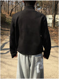 Dev Turtleneck Crop Waffle Sweatshirt