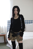 Leopard wrap shorts