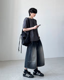 Upi Studded Bermuda Denim