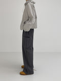 Glossy Two-Way Oversized Fit Jumper
