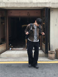 Bones black embo flare denim pants