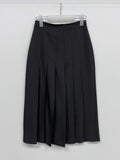 Doe Pleated Long Skirt