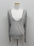 Clips U-neck See-through Knit
