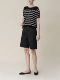 [Premium] Whole Garment Julie Dangara Short Sleeve Knitwear