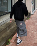 Summer Lettering Knit Hood Zip-Up