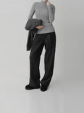 Herringbone Wide Slacks