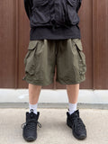 Nylon Cargo Bermuda Pants