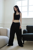 Glam Button Crop Top