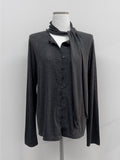 Biolle Tie Cardigan T-shirt