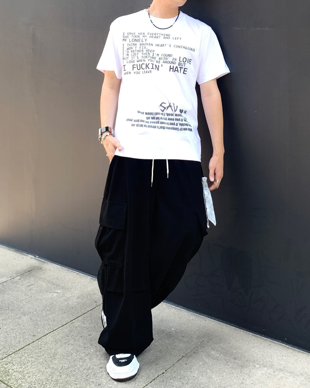 【KOOLOSET】Vintage Diagonal Cargo Banding Pants KOOLOSET (クロゼット) - ビンテージ斜めデザインカーゴ