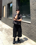 Nylon Cooling Crop Short Sleeve Shirt