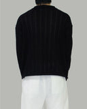 Cass see-through knit zip-up