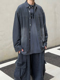 Gradation Washed Denim Shirt