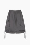String Balloon Bermuda Pants