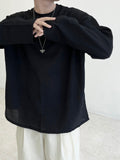 Wave Pleats Over T-Shirt