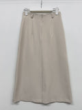 [Belt set] Bella pleated A-line long skirt