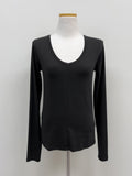 [Basic Item]Tolin V-Neck Tension Long-Sleeve T-Shirt