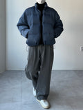 Waistbandless Two-Tuck Wide Denim
