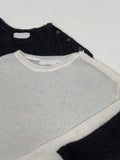 Boucle See-Through Knit T-Shirt