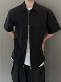 Fallen Half Shirt Zip-up