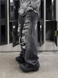 Destroyed Vintage Black Denim