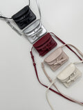 Ribbon Leather Card Wallet