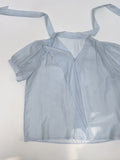 Pomelo Tie Short Sleeve Blouse