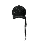 Stitch line corsage ball cap
