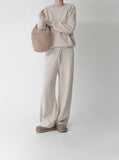 [Premium] Timo Whole Garment Ribbed Setup Top