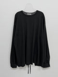 Back Slit Over Fit Long Sleeve T-shirt