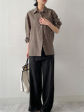 Roll-up Tencel Loose Fit Shirt