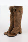 Two-way flip-flop long boots