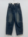 [Unisex] Force 10 Pintuck Wide Denim Pants