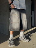 Double-Pocket Carpenter Bermuda Denim