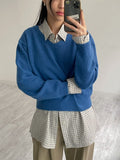 Pomi V-neck Crop Knit