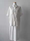 [SET] Stitch Linen Silky Two-Piece