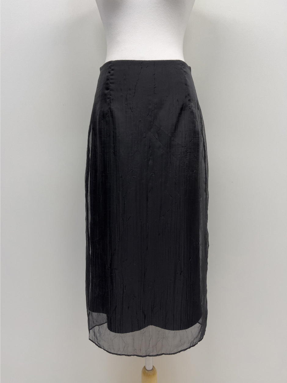 【INCHANT ME】Crack Organza Layered Long Skirt INCHANT ME(インチャントミー) - クラックオーガンザレイヤード
