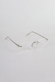 Geek chic rimless glasses